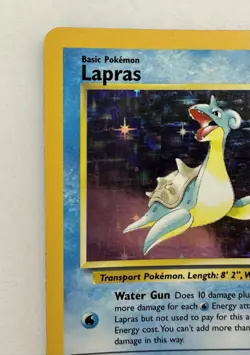 Lapras 10/62 Pokemon Card TCG Holo Holographic Rare Vintage / 1999 - Image 4