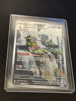 Pokemon TCG Fraxure 077/064 Shrouded Fable Illustration Rare Holo Card - Image 1