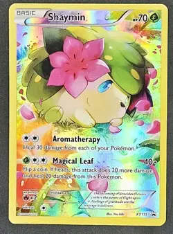 Pokemon Shaymin XY115 XY Black Star Promo Full Art Holo Basic 70 HP Card - Image 1