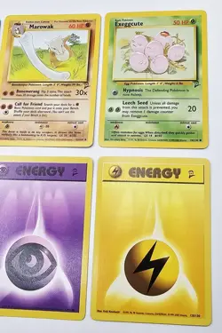 Vintage Pokemon Lot Of 10 Cards WOTC Base Set 2 Magikarp Marowak Paras Sandshrew - Image 2