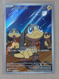 Helioptile 143/132 Mega Evolution Pokemon Card NM Pack Fresh - Image 1