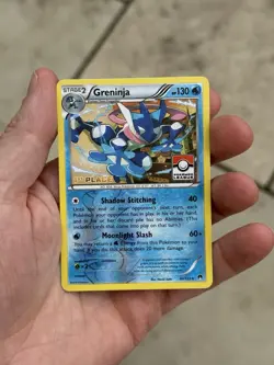 Pokemon TCG Greninja Breakpoint 40/122 1st Place Play Stamped Promo LP Rev Holo - Image 1