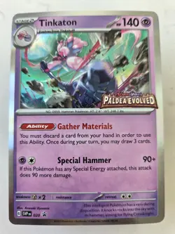 TINKATON SVP 020 PALDEA EVOLVED PROMO POKEMON (STAMPED PRE-RELEASE, NM) - Image 1
