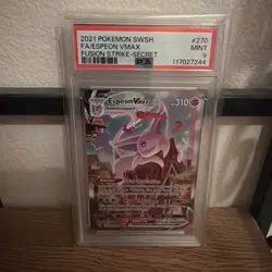 Pokemon Espeon VMAX TCG Secret Rare Alt Art 270/264 PSA 9 - Image 1