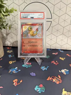 2024 POKEMON PAF EN-PALDEAN FATES SHINY RARE #109 CHARMANDER PSA 10 - Image 1
