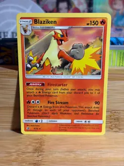 BLAZIKEN 6/70 Blazing Volcano Theme Deck Non Holo Pokemon TCG Lightly Played - Image 1