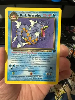 2000 Pokemon TCG Team Rocket Dark Gyarados 25/82 Non Holo Rare WOTC - LP-NM - Image 1
