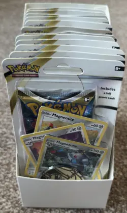 10 x Pokemon TCG Silver Tempest Magnezone Single Pack Blister Brand New & Sealed - Image 1