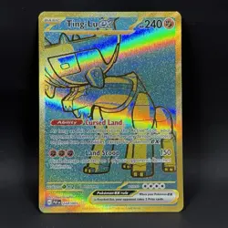 Pokemon Ting-Lu EX 244/091 NM Full Art Hyper Rare Paldean Fates - Image 1