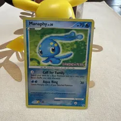 Manaphy Diamond & Pearl 9/130 Pokemon TCG Burger King Reverse Holo Stamped - Image 1