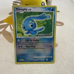 Manaphy Diamond & Pearl 9/130 Pokemon TCG Burger King Reverse Holo Stamped - Image 2