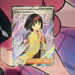 Pokemon Erika's Invitation 196/165 Sv 151 Super Rare Full Art Holo - Image 1