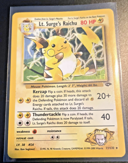 Pokemon Gym Challenge Holo Lot (5) - Ninetales #3 Vileplume #5 Raichu #11 etc - Image 1