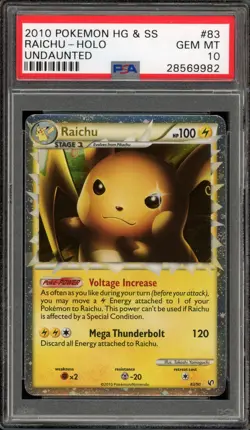 Pokemon Raichu Prime Triumphant Holo Ultra Rare #83 PSA 10 Gem Mint - Image 1