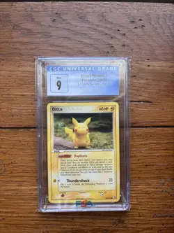 Pokemon Ditto [Pikachu] EX Delta Species 63/113 CGC 9 Basic Common 2005 - Image 1