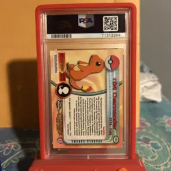 2000 TOPPS CHROME POKEMON T.V. SPARKLE #4 CHARMANDER PSA 9 mint - Image 4