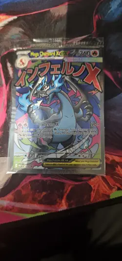 Pokemon Mega Charizard X ex 023 Me: Mega Evolution Promo Holo Sealed w/Oricorio - Image 1