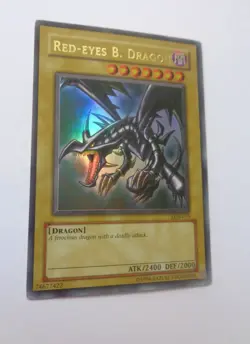 Red-Eyes B. Dragon LOB-070 (Ultra Rare, Unlimited, Played / LP) Yugioh - Image 1