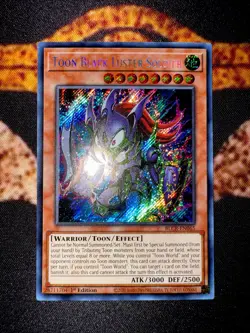 🔥 YUGIOH • TOON BLACK LUSTER SOLDIER • BLCR-EN065 • SECRET RARE • 1st • NM 🔥 - Image 5