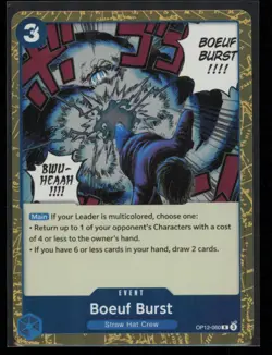 Boeuf Burst OP12-060 One Piece Legacy of the Master Rare Near Mint - Image 1
