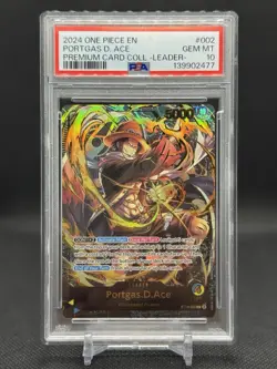 Portgas D. Ace ST13-002 - One Piece Premium Leader Collection - PSA 10 - Image 1