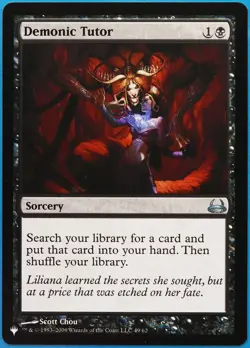 Demonic Tutor (Mystery Booster) Divine vs. Demonic NM CARD (513057) ABUGames - Image 1