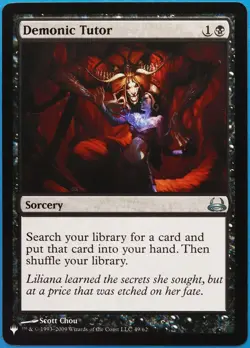 Demonic Tutor (Mystery Booster) Divine vs. Demonic NM CARD (513056) ABUGames - Image 1