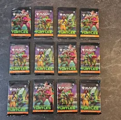 MTG Teenage Mutant Ninja Turtles 12 Play Booster Packs Brand New Factory Sealed - Image 1