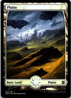 FOIL Plains () - Full Art L Zendikar Rising 268 MP - Image 1
