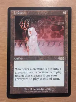 MTG 1998 Magic The Gathering Urza's Saga #299 Lifeline Rare - Image 1