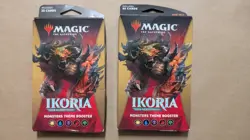 Lot of 2 Magic the Gathering Ikoria Lair of Behemoths Monsters Theme Booster - Image 1