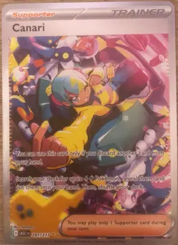 Canari Trainer Supporter Holo ASCEn 291/217 Pokemon TCG Card Nintendo - Image 1