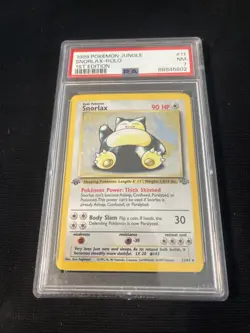 1999 POKEMON JUNGLE 1ST ED #11 SNORLAX-HOLO PSA 7 - Image 3