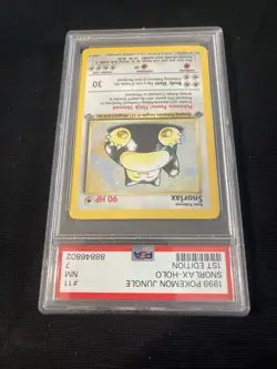 1999 POKEMON JUNGLE 1ST ED #11 SNORLAX-HOLO PSA 7 - Image 5