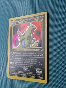 1st Edition Pokemon Tyranitar 12/75 Holo Rare Card Neo Discovery WOTC Vintage - Image 3