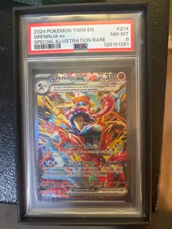 2024 POKEMON TWILIGHT MASQUERADE SPECIAL ILLUSTRATION RARE GRENINJA EX PSA 8 - Image 1