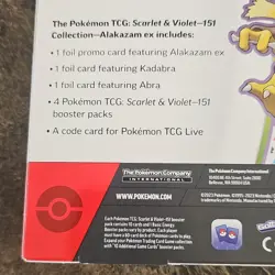 Pokemon Scarlet & Violet 151 Alakazam EX Collection Box Promo Booster 4 Packs - Image 5