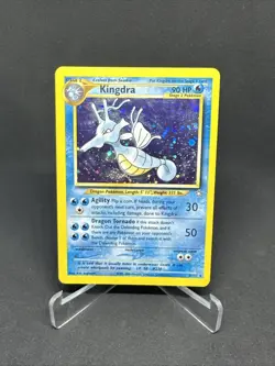 Vintage Pokemon TCG Kingdra 8/111 Neo Genesis Unlimited Holo Rare Holographic - Image 1