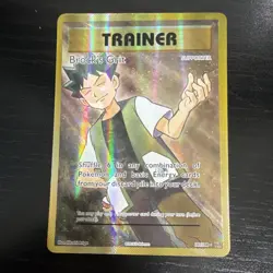 Pokemon Brock's Grit Full Art Ultra Rare Holo Trainer 107/108 SLIGHT EDGE DAMAGE - Image 1