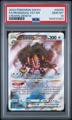 PSA 10 Regigigas VSTAR GG55/GG70 Crown Zenith Galarian Gallery GEM MINT Pokemon - Image 1