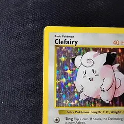 Pokemon TCG Clefairy Base Set 5/102 Shadowless Holo Rare MP - Image 2