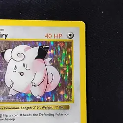Pokemon TCG Clefairy Base Set 5/102 Shadowless Holo Rare MP - Image 3