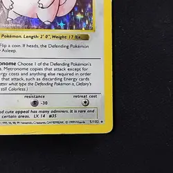 Pokemon TCG Clefairy Base Set 5/102 Shadowless Holo Rare MP - Image 4