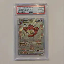 Pokemon TCG Simisear VSTAR GG37/GG70 Crown Zenith: Galarian Gallery PSA 10 - Image 1
