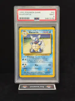 1999 Pokemon Game Wartortle #42 PSA 9 - Image 1