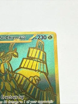 Wo-Chien ex Full Art Gold HR 240/091 Pokemon TCG Paldean Fates Gold Hyper Rare - Image 4