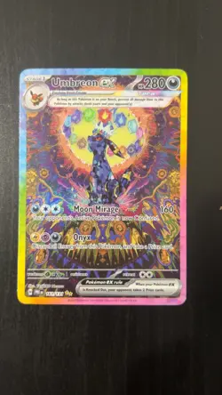 Pokemon TCG Scarlet & Violet Prismatic Evolutions Umbreon EX Sir 161/131 NM - Image 1