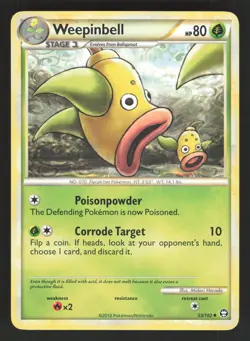Weepinbell 53/102 Pokemon TCG Triumphant LP - Image 1