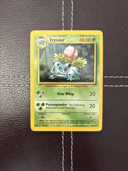 Pokemon TCG - Ivysaur - 30/102 - Unlimited Base Set - MP Uncommon (1999) - Image 1