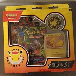 Pokemon 30th Anniversary Day Collection Box Pikachu Promo Coin Boosters - Image 1